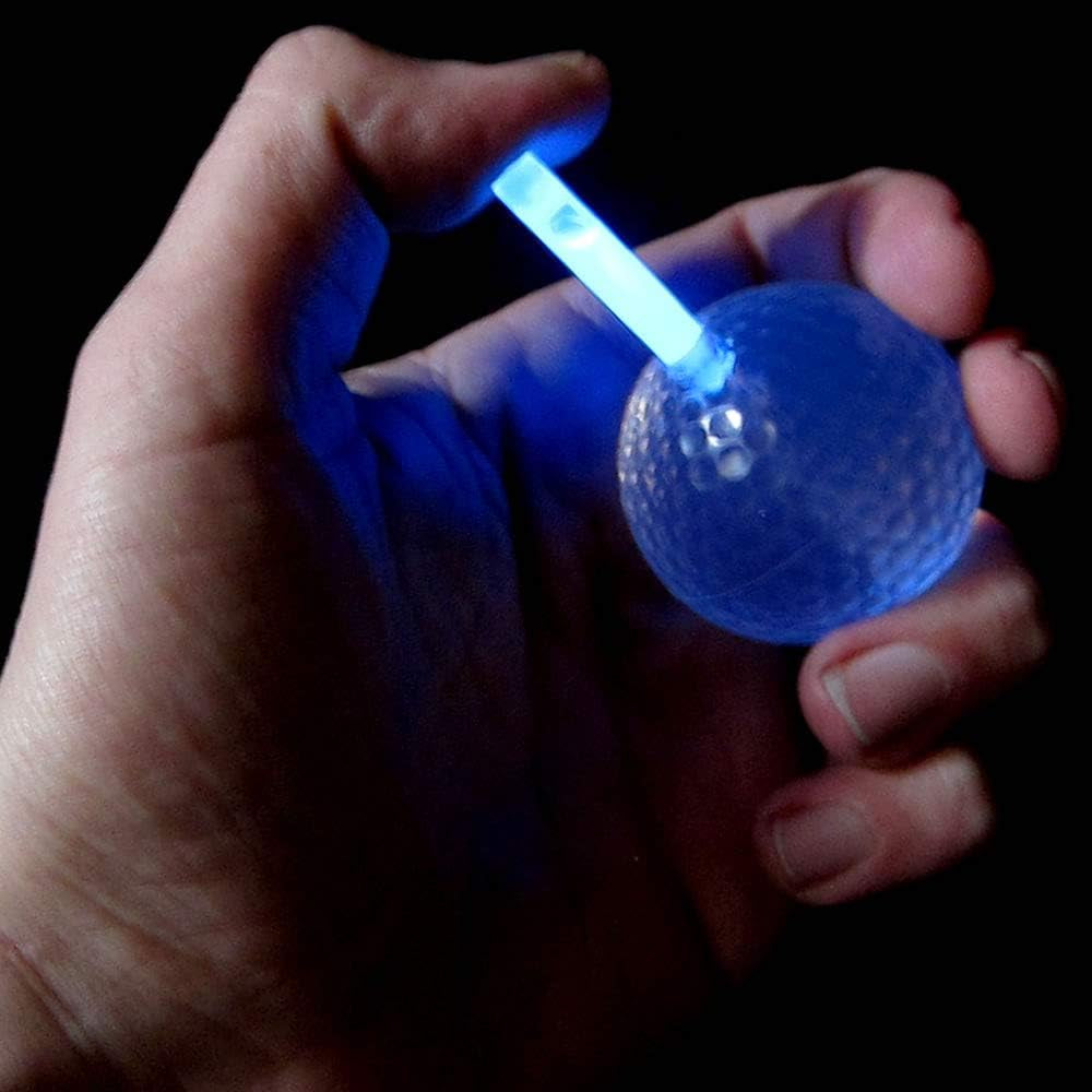 Glow Golf Balls - Set of 20 Glowing Night Golf Balls with Glow Stick Inserts (Assort)