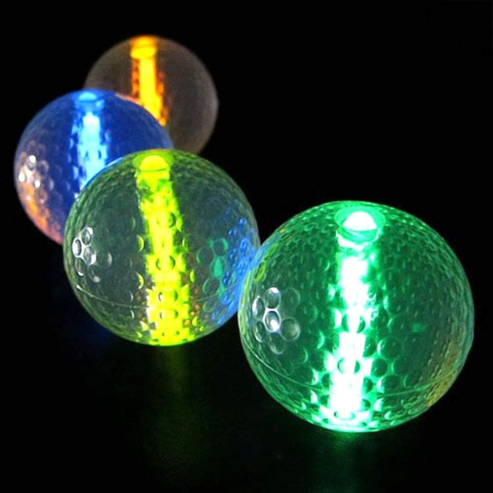 Glow Golf Balls - Set of 20 Glowing Night Golf Balls with Glow Stick Inserts (Assort)
